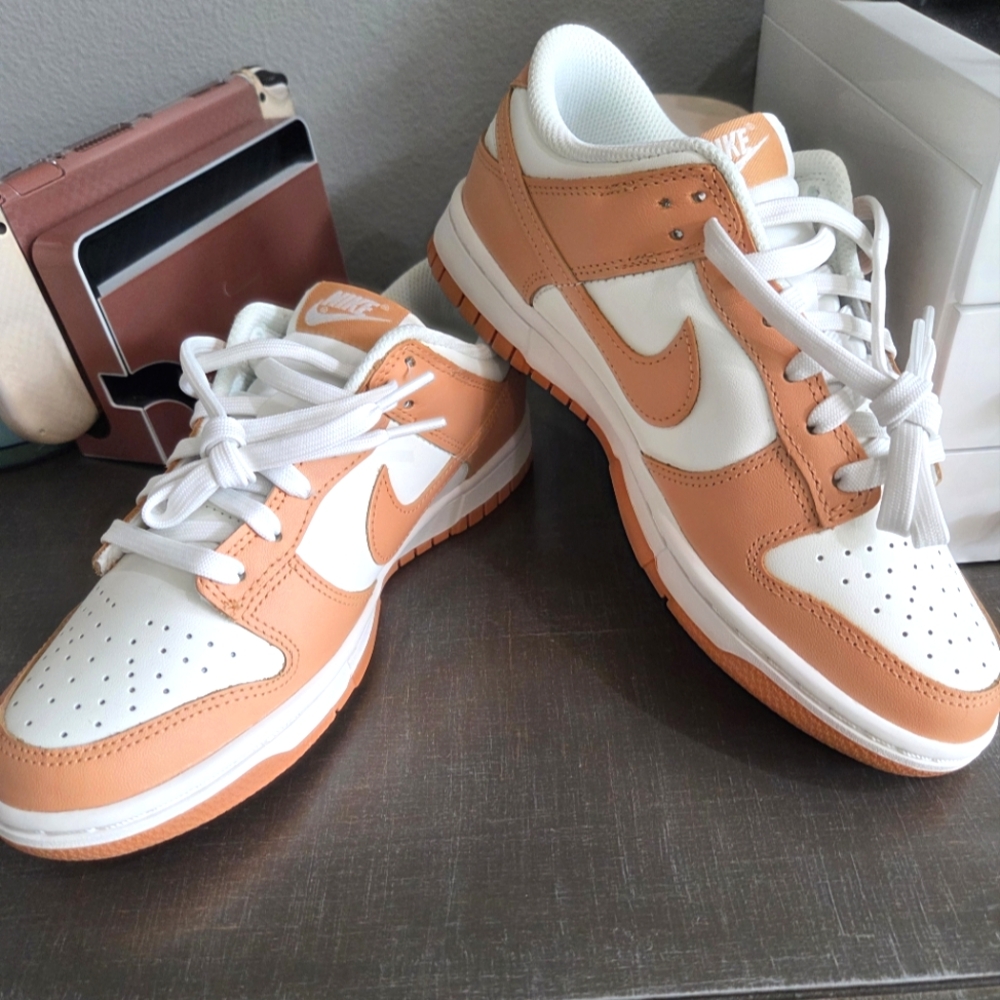 Nike Harvest Moon White and Orange Sneakers